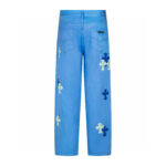 Chrome Hearts Blue Contrast Cross Jeans - Image 2