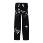 Black Chrome Hearts Multi Cross Patch Jeans - Image 2