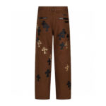 Jeans Chrome Hearts Brown Leopard Cross - Image 2