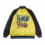 CH Flaming Youth Varsity Jacket Yellow Back in