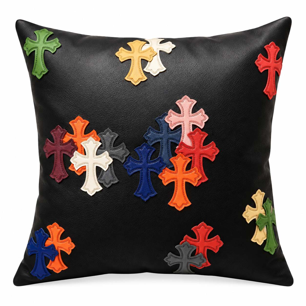 Chrome Hearts Black Multicolor Cross Cushion Leather Chrome Hearts Black Multicolor Cross Cushion Leather - Image 1