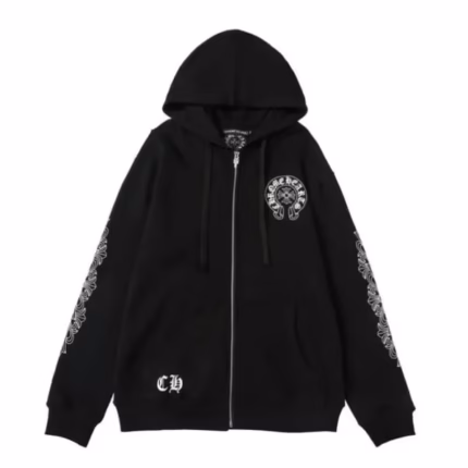 Chrome Hearts Los Angeles Zip-Up Hoodie Black
