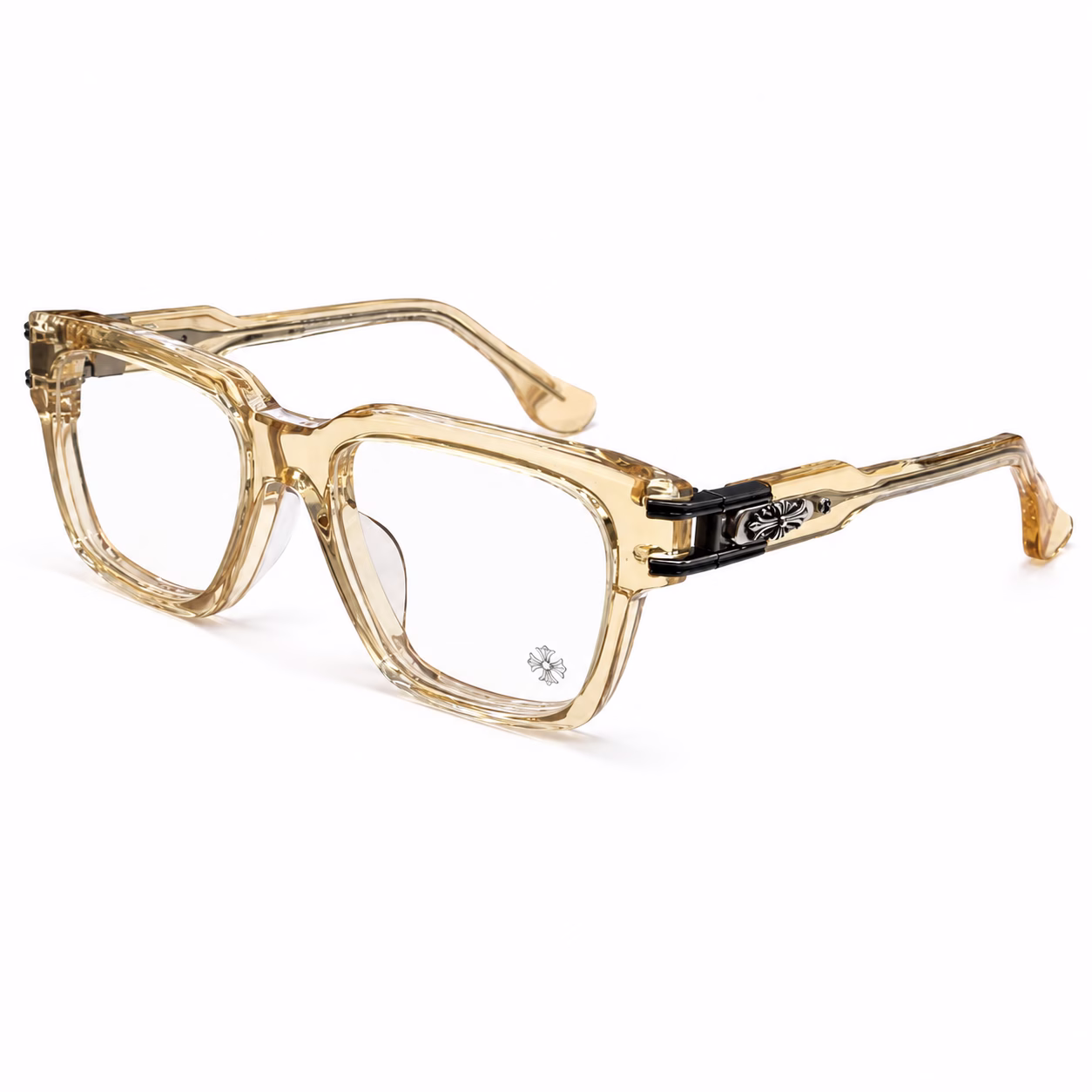 Chrome Hearts Transparent Square Glasses Chrome Hearts Transparent Square Glasses